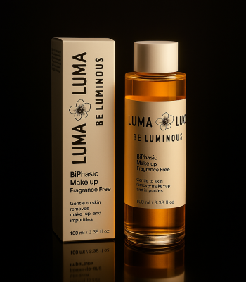 LumaLuxe Bi-Fasische make-up Remover – Parfumvrij voor gevoelige huid